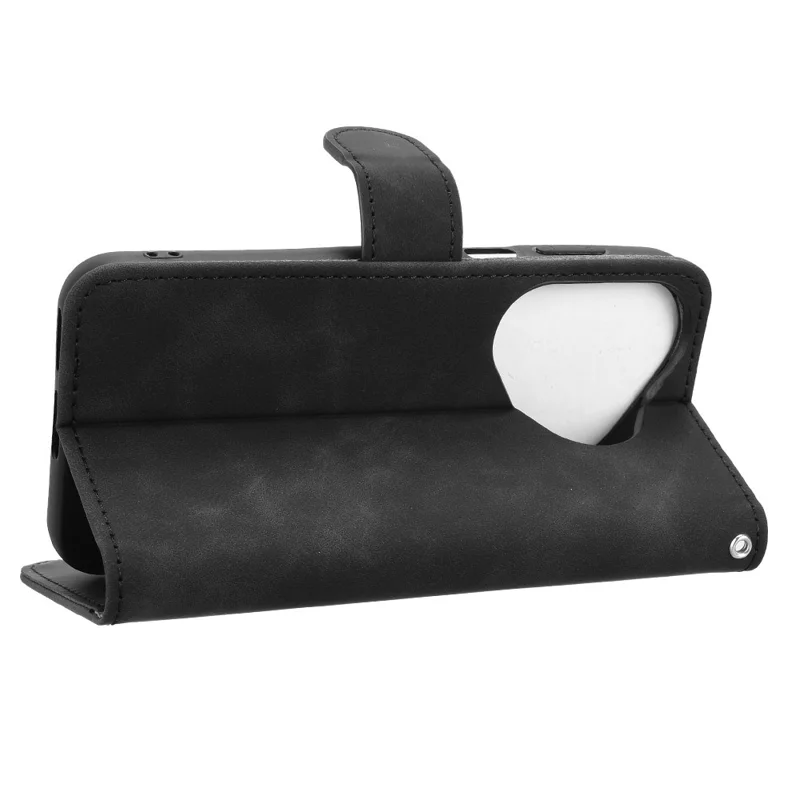Capa de Couro para Huawei Pura 80 - Estilo Couro, Antiderrapante, Carteira Flip, Capa de Telefone - Preto