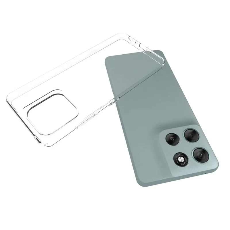 Pour Motorola Moto G56 5G Étui Résistant aux Éclaboussures TPU Transparent Coque Arrière de Téléphone