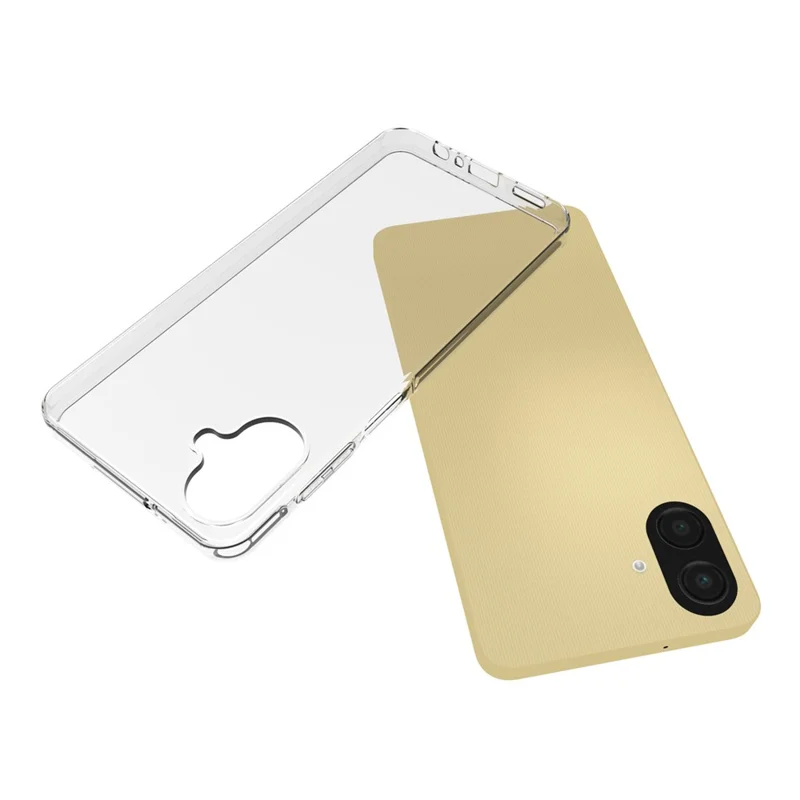 Für Samsung Galaxy A07 Hülle Wasserzeichenresistent TPU Transparente Handyrückseite Schutzhülle
