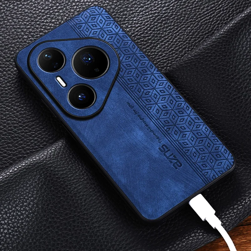 Capa AZNS para Huawei Pura 80 Pro - Couro PU Protetora com Revestimento de TPU - Marrom