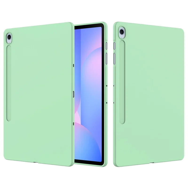 Étui en silicone liquide anti-rayures pour Samsung Galaxy Tab S10 FE+ - Vert
