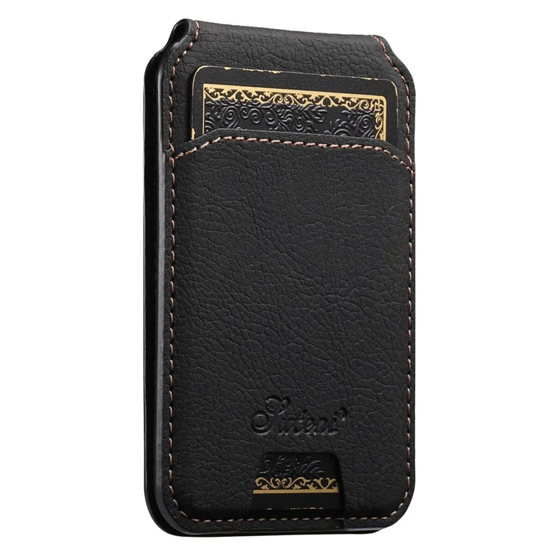 Capa SUTENI H16 para Google Pixel 10 Pro XL Compatível com MagSafe com Suporte e Porta-cartões Removível - Preto