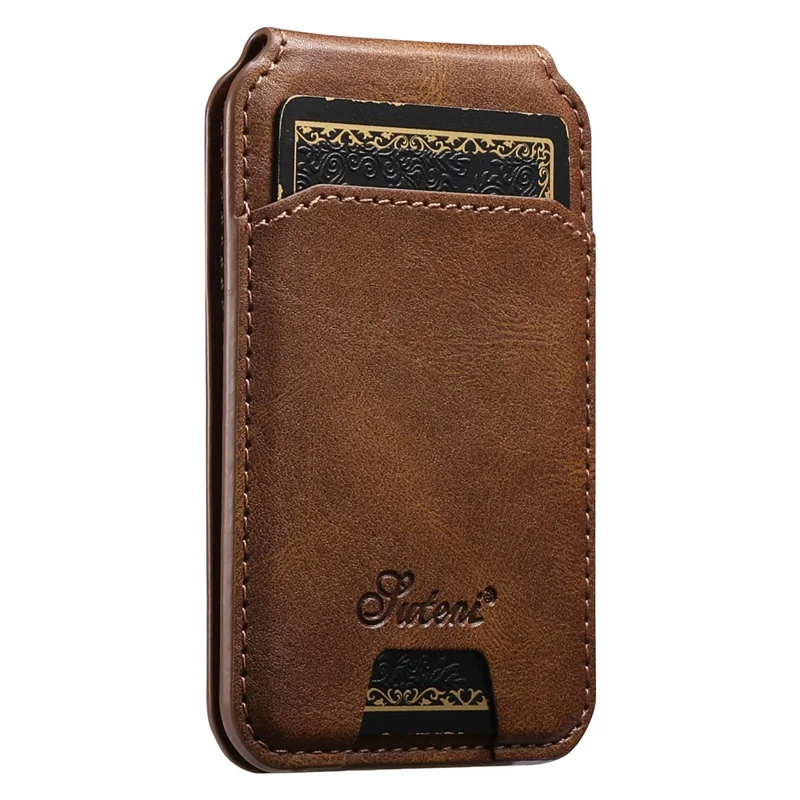 SUTENI H15 For Google Pixel 9 Pro XL Case Compatible with MagSafe Detachable Card Holder Phone Cover - Brown