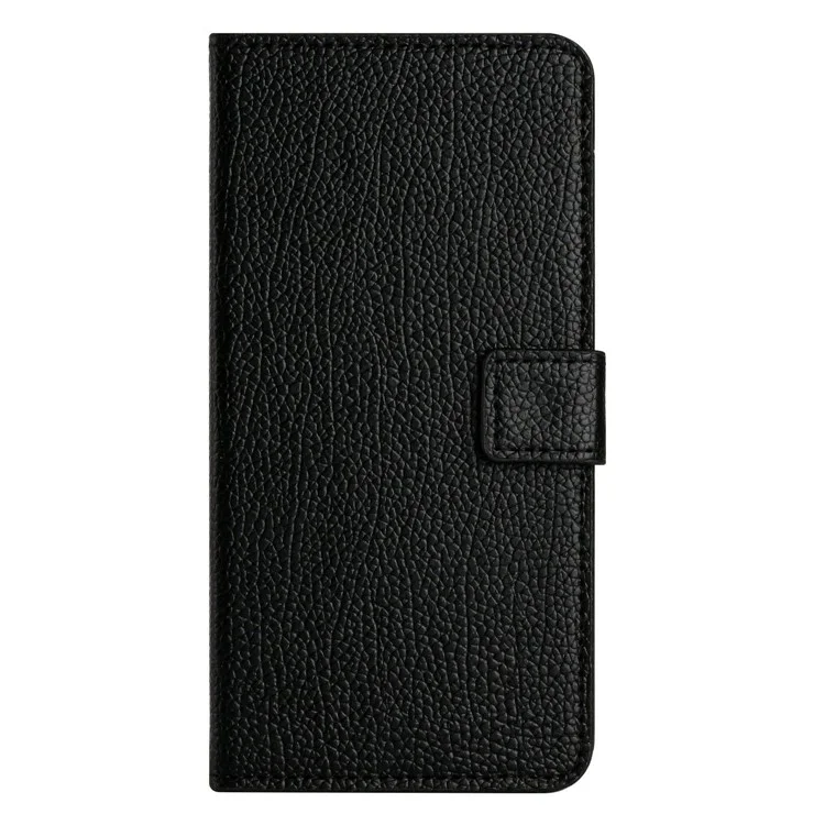 Для Xiaomi Redmi A1 4G / A2 4G Litchi Texture PU Leather Book Wallet Case Stand Feature Square Magnetic Clasp Protective Phone Cover - Black