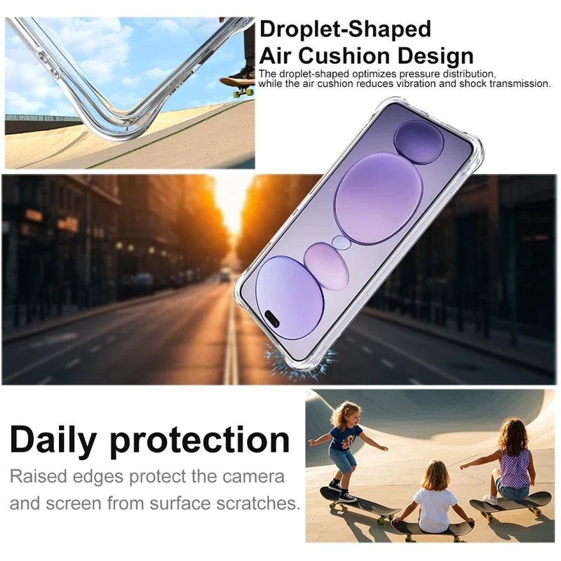 IMAK Für Xiaomi Civi 5 Pro 5G Hülle TPU Handyhülle Stoßfest mit Luftpolster-Schutz