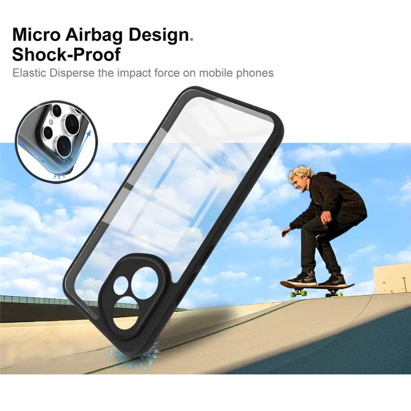 IMAK UX-9A Series For Honor 400 5G (Global) Case Clear TPU PC Phone Cover Reinforced Corners