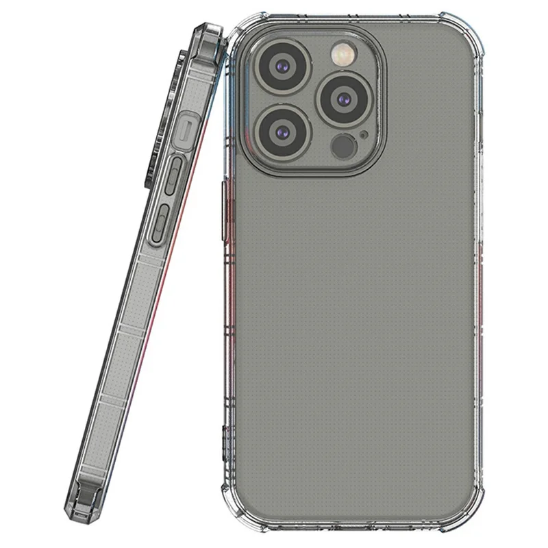 SHANWO Funda Transparente Antigolpes de Borde Recto para iPhone 14 Pro Max de TPU
