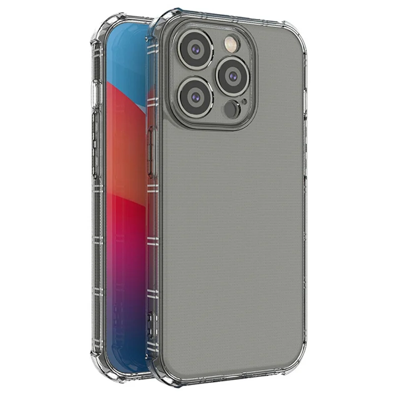 SHANWO Funda Transparente Antigolpes de Borde Recto para iPhone 14 Pro Max de TPU