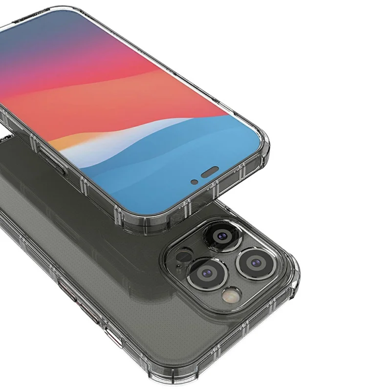 SHANWO Funda Transparente Antigolpes de Borde Recto para iPhone 14 Pro Max de TPU