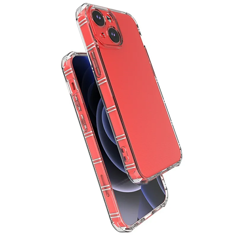 SHANWO Per iPhone 13 mini Cover Bordi Dritti Trasparente Antiurto Cover Posteriore in TPU