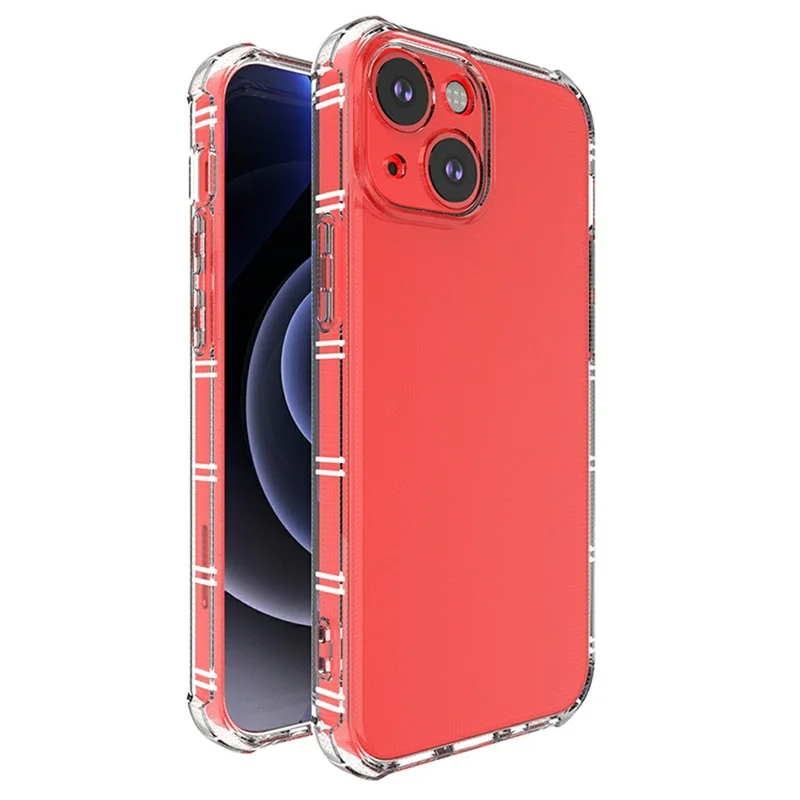 SHANWO Per iPhone 13 mini Cover Bordi Dritti Trasparente Antiurto Cover Posteriore in TPU