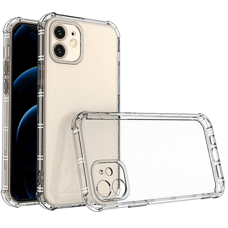 SHANWO Funda Transparente Antigolpes con Bordes Rectos para iPhone 12 mini