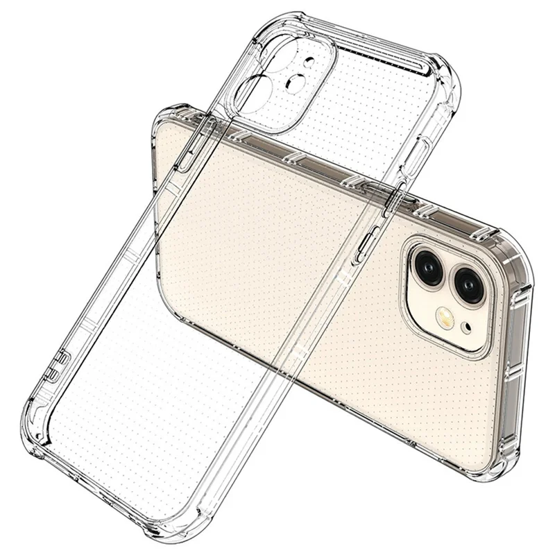SHANWO Funda Transparente Antigolpes con Bordes Rectos para iPhone 12 mini