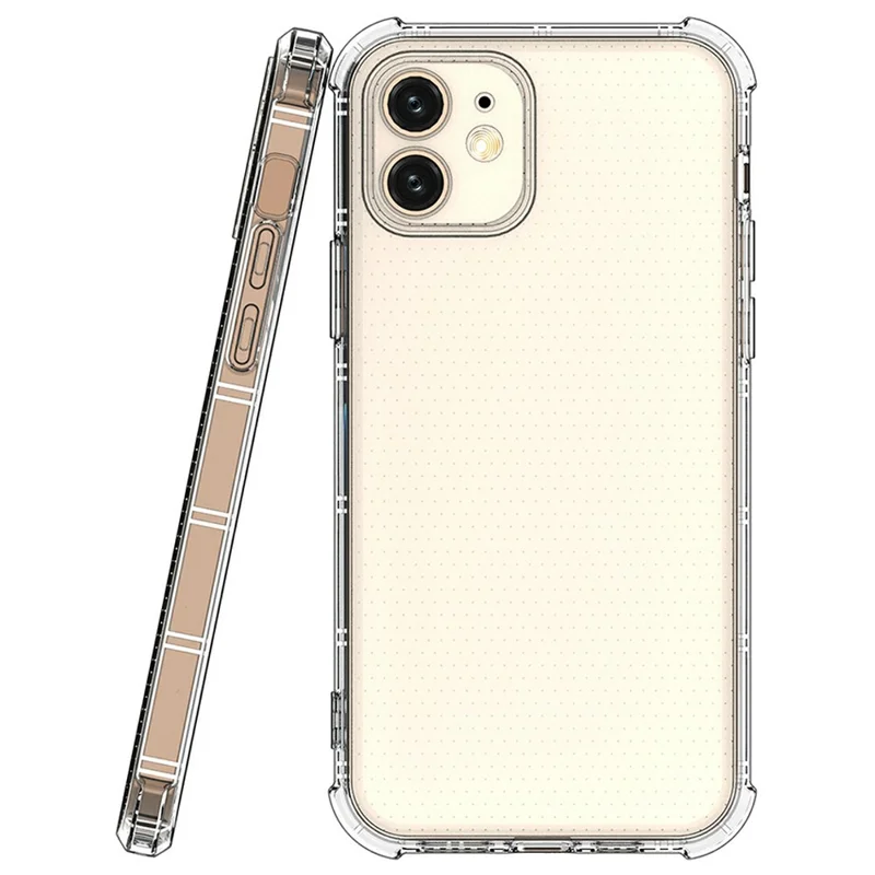 SHANWO Funda Transparente Antigolpes con Bordes Rectos para iPhone 12 mini