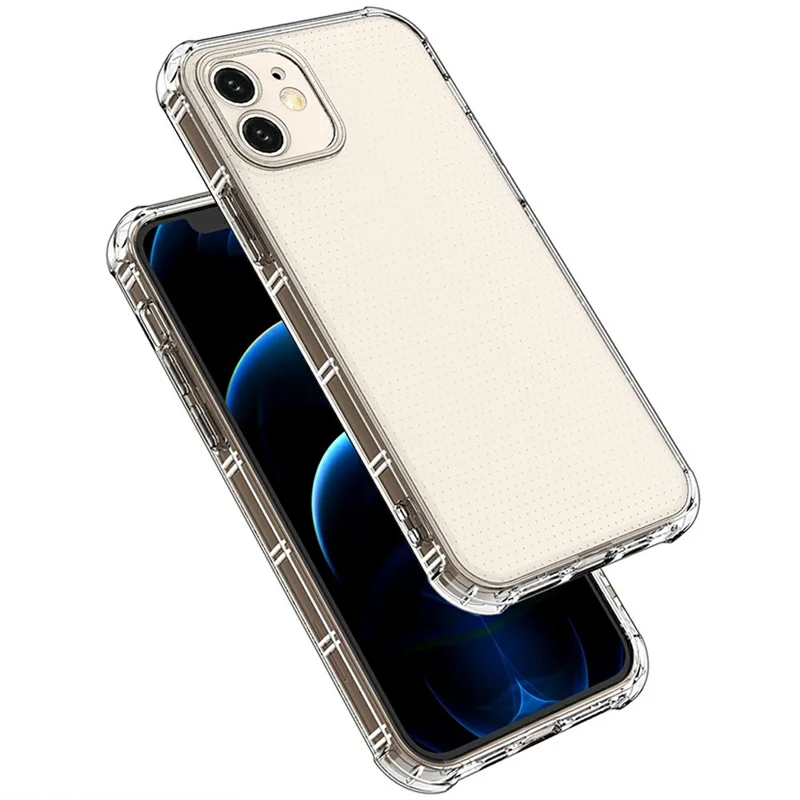 SHANWO Funda Transparente Antigolpes con Bordes Rectos para iPhone 12 mini