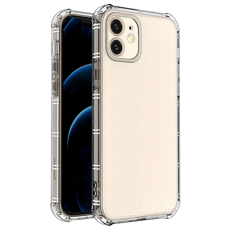SHANWO Funda Transparente Antigolpes con Bordes Rectos para iPhone 12 mini