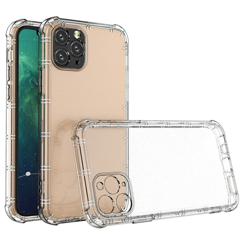 SHANWO For iPhone 11 Pro Case Straight Edge Clear Shockproof TPU Phone Back Cover