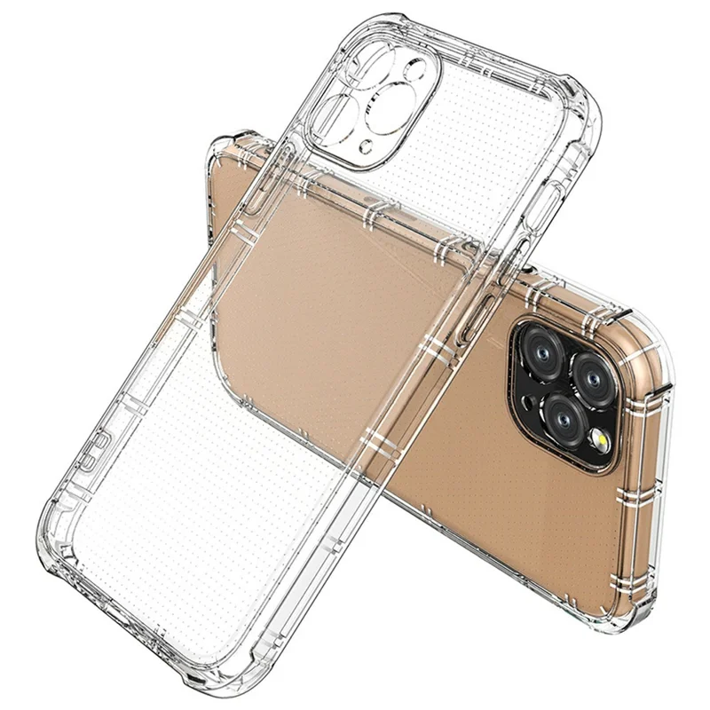 SHANWO For iPhone 11 Pro Case Straight Edge Clear Shockproof TPU Phone Back Cover