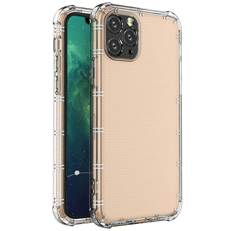 SHANWO For iPhone 11 Pro Case Straight Edge Clear Shockproof TPU Phone Back Cover