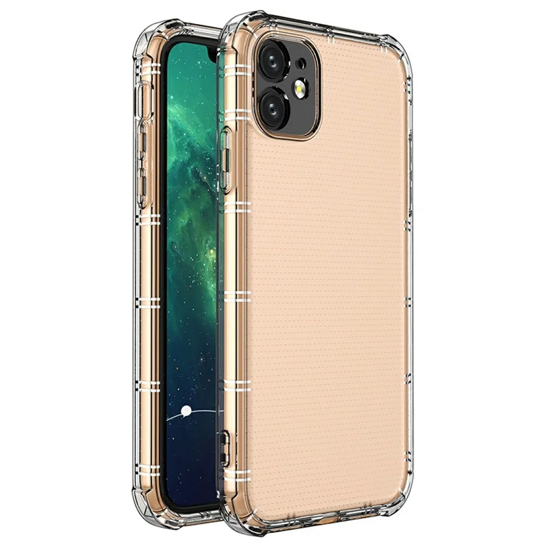 SHANWO For iPhone 11 Case Straight Edge Clear Shockproof TPU Phone Back Cover
