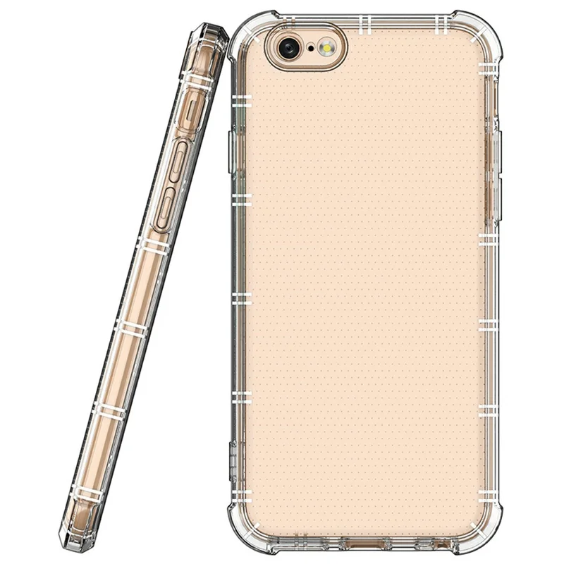 SHANWO для iPhone 6 / 6s Чехол с прямыми краями прозрачный противоударный TPU чехол для задней панели телефона