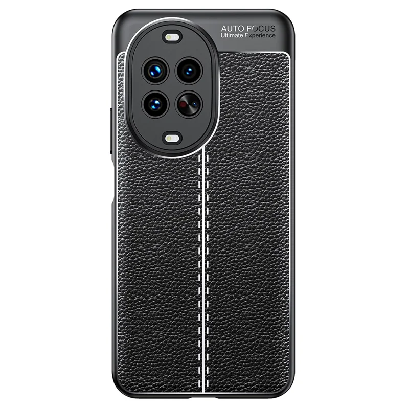 For Huawei nova 14 Ultra 5G Case Litchi Texture TPU Flexible Phone Cover, Black