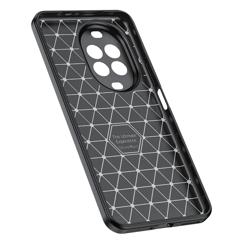 For Huawei nova 14 Ultra 5G Case Litchi Texture TPU Flexible Phone Cover, Black