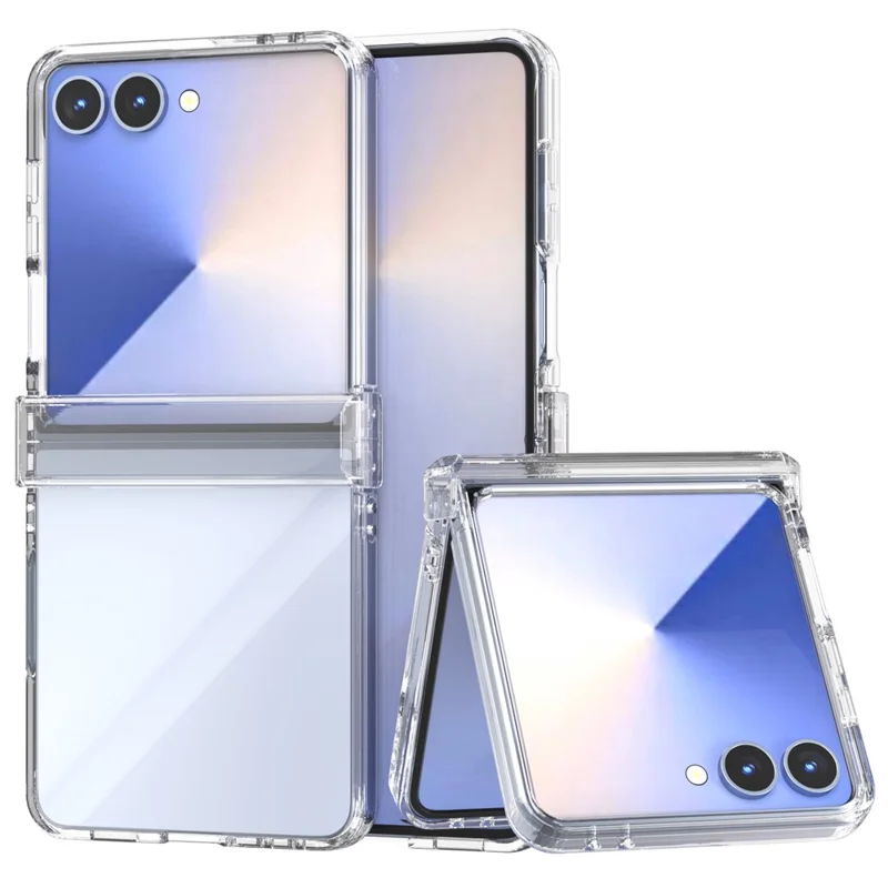 Per Samsung Galaxy Z Flip7 5G Custodia Antiurto Trasparente Rigida PC Copertina Telefonica