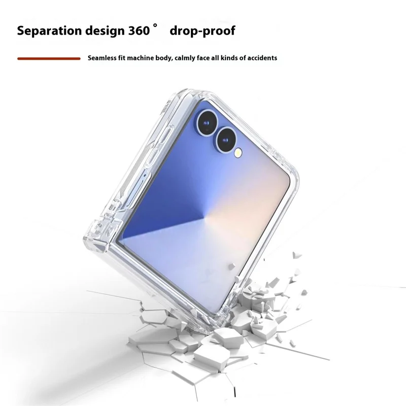 Per Samsung Galaxy Z Flip7 5G Custodia Antiurto Trasparente Rigida PC Copertina Telefonica