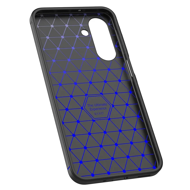 Pour Samsung Galaxy A17 5G Étui Texture Litchi TPU Flexible Housse de Téléphone, Noir