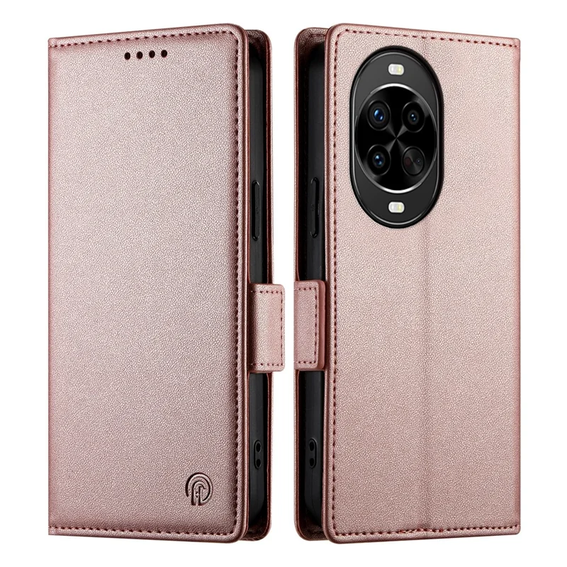 For Huawei nova 14 Pro 5G Stand Case PU Leather Wallet Phone Cover - Rose Gold