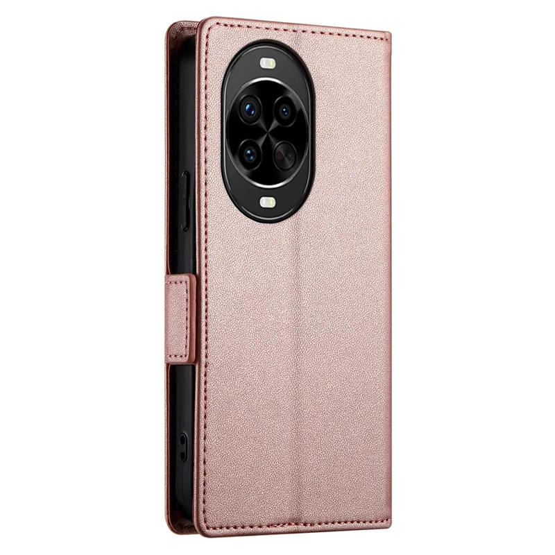 For Huawei nova 14 Pro 5G Stand Case PU Leather Wallet Phone Cover - Rose Gold