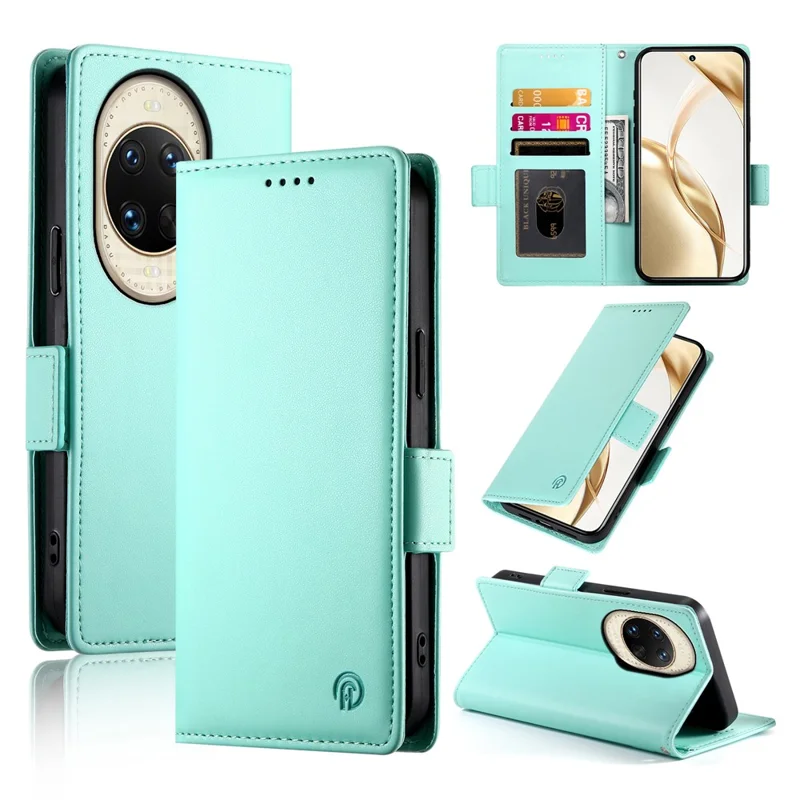 For Huawei nova 14 Ultra 5G Stand Case PU Leather Wallet Phone Cover - Mint Green