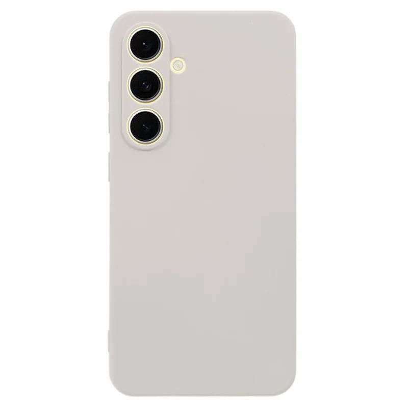 Für Samsung Galaxy A17 5G Hülle TPU Rückseite Weich Kratzfest mit Faserfutter Handyhülle - Weiß