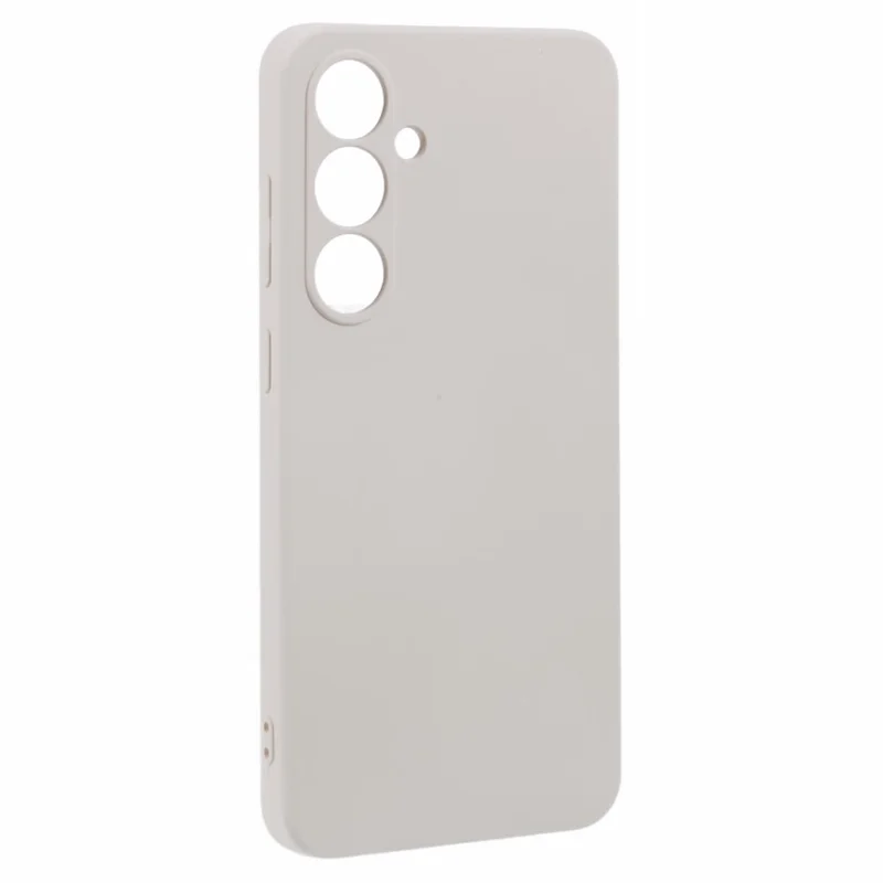 Für Samsung Galaxy A17 5G Hülle TPU Rückseite Weich Kratzfest mit Faserfutter Handyhülle - Weiß