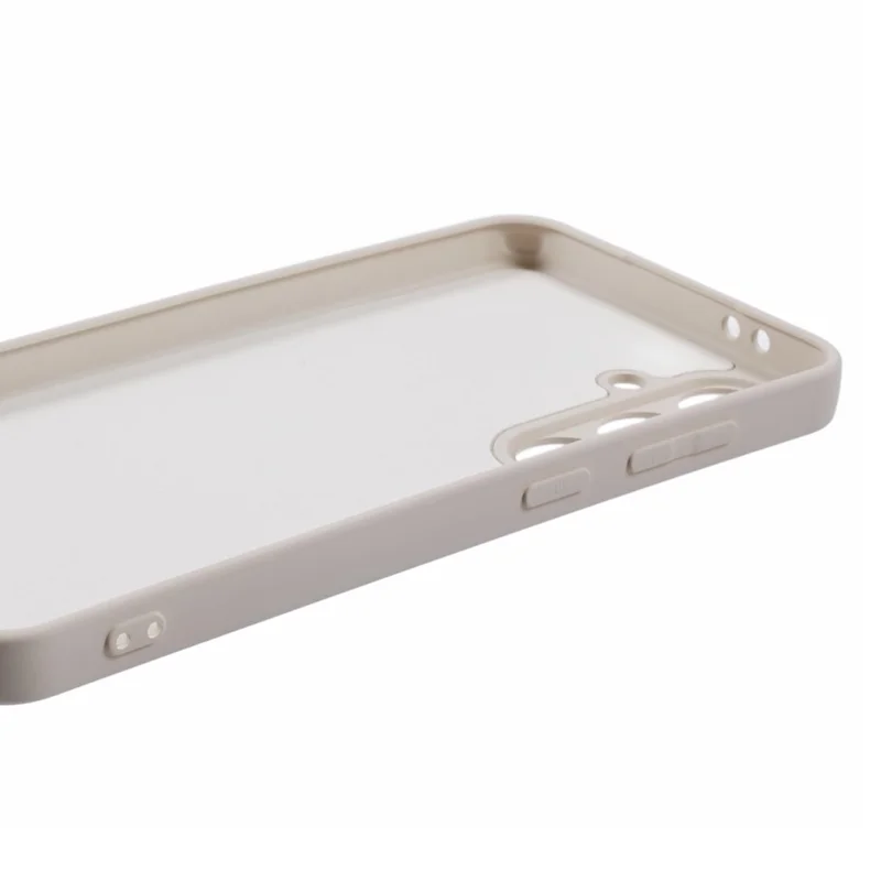 Für Samsung Galaxy A17 5G Hülle TPU Rückseite Weich Kratzfest mit Faserfutter Handyhülle - Weiß