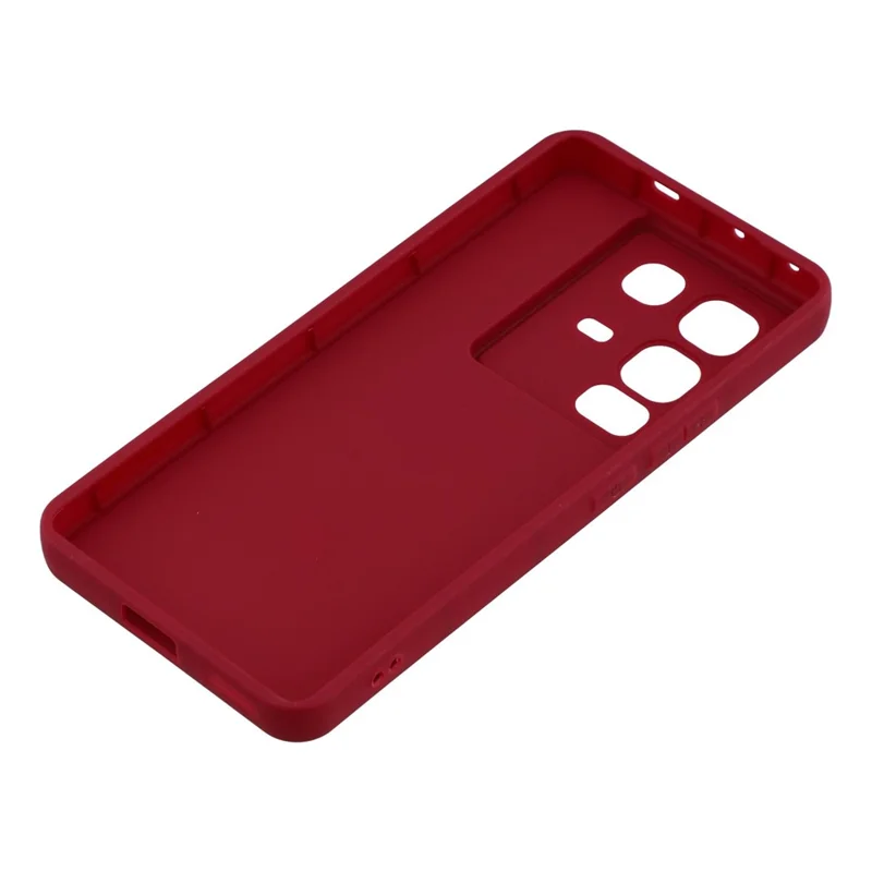 Cover per Infinix Note 50 4G / Note 50 Pro 4G con Design Scanalato TPU Antiscivolo - Rosso