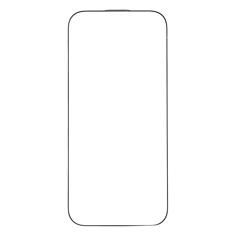 For iPhone 17 Case 2.0mm TPU Clear Phone Cover with Tempered Glass Screen Protector
