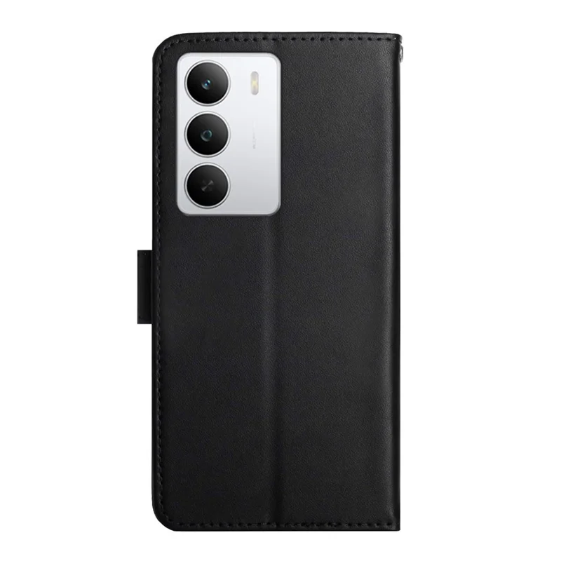 Étui Realme C71 4G en Cuir de Vache Véritable avec Texture Nappa - Noir