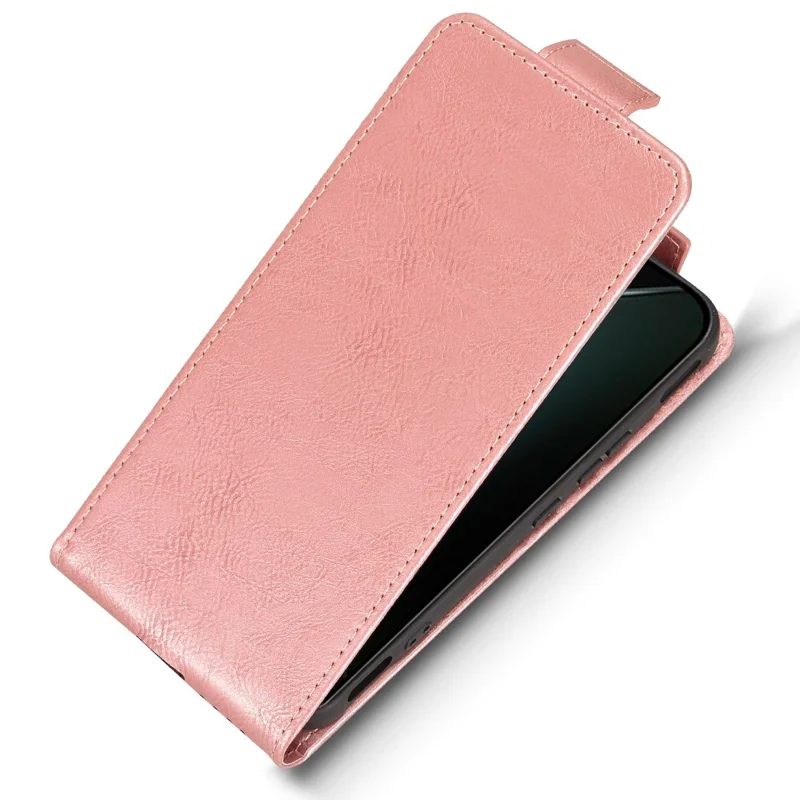 For Infinix GT 30 Pro 5G Stand Case Magnetic Clasp Vertical Flip Leather Phone Cover with Card Holder - Rose Gold
