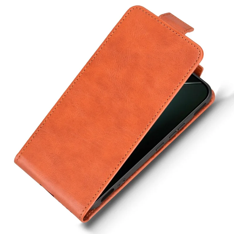 For Infinix GT 30 Pro 5G Stand Case Magnetic Clasp Vertical Flip Leather Phone Cover with Card Holder - Orange