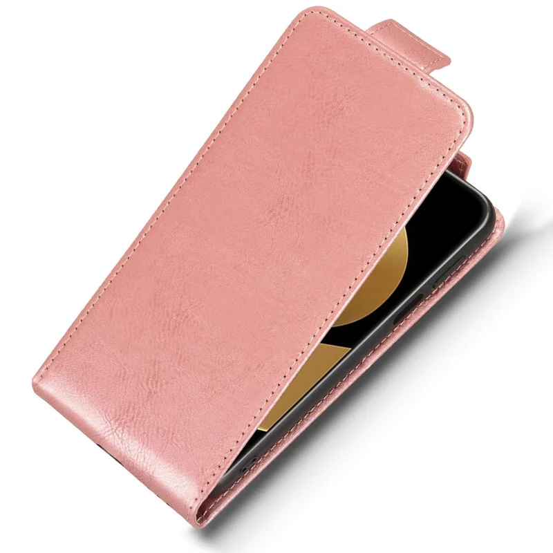 Für Huawei Pura 80 Ultra Ständer Magnetverschluss Vertikale Klapphülle Leder Handyhülle mit Kartenfach - Roségold