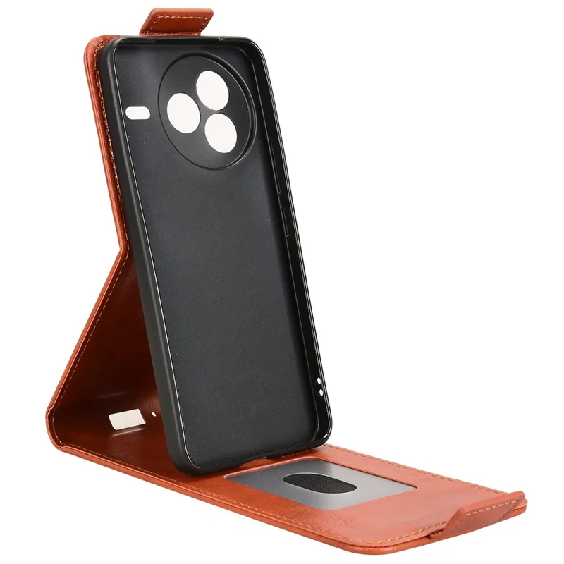 Per Xiaomi Civi 5 Pro 5G Cover con Supporto e Chiusura Magnetica, Custodia a Portafoglio in Pelle con Porta Carte - Arancione