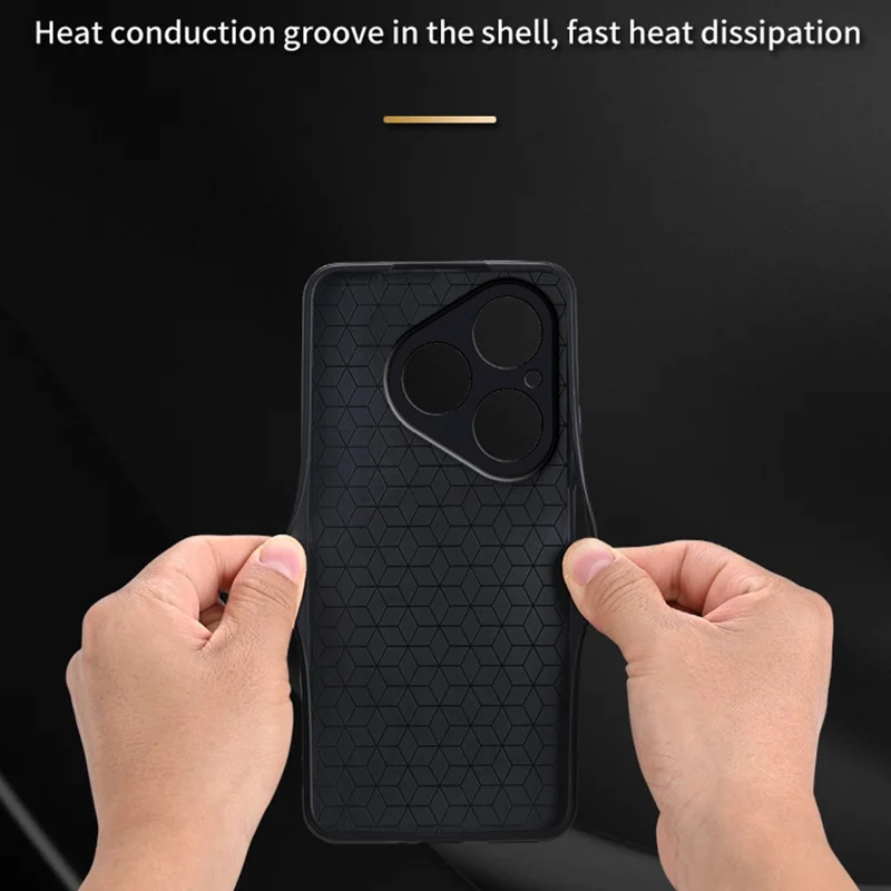 Étui AZNS pour Huawei Pura 80 - Coque de protection en cuir PU avec coque TPU - Marron