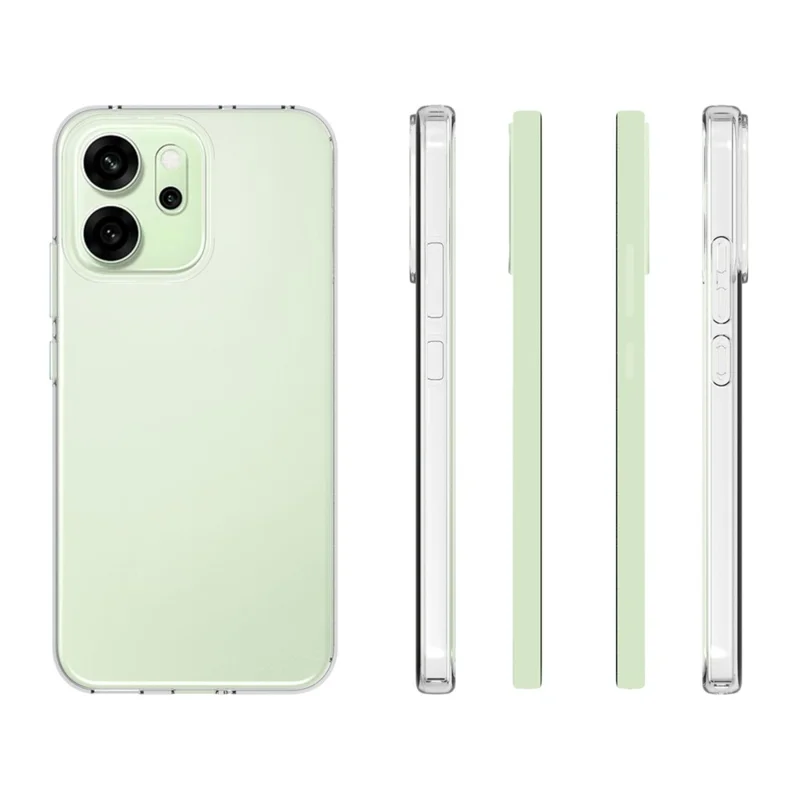Capa Transparente de TPU Resistente a Marcas d'Água para Oppo Reno14 5G (Global)