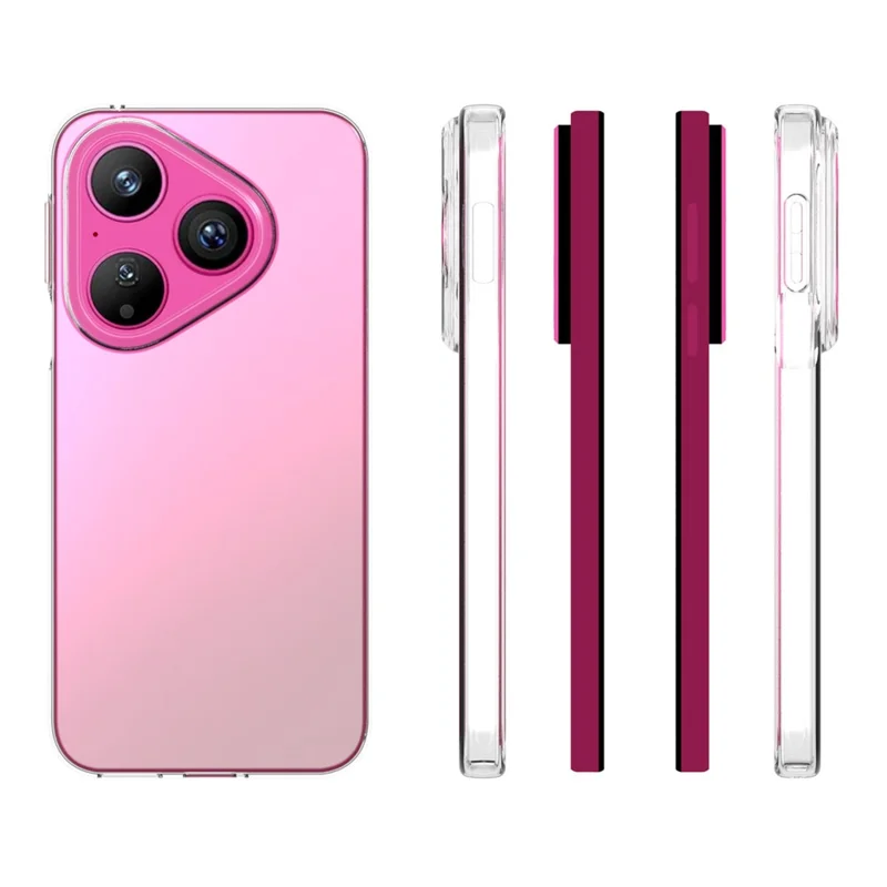 Achat en gros de coque arrière transparente résistante aux traces pour téléphone Huawei Pura 80 en TPU