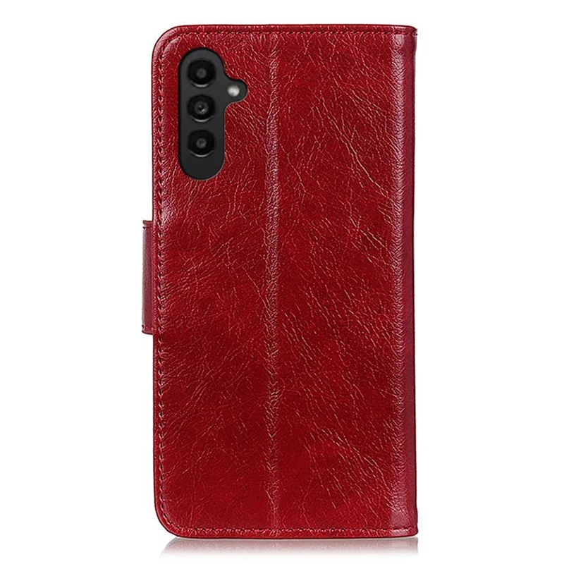 Cover per Samsung Galaxy A14 5G / A14 4G in Pelle Scamosciata con Texture Nappa - Rosso