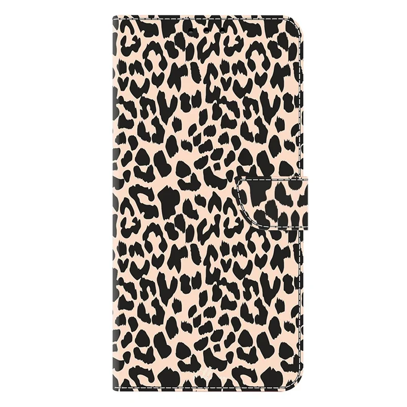 Étui For Honor 400 Pro 5G (Global) avec Emplacement pour Carte et Motif Imprimé - Housse de Téléphone en TPU + Cuir PU avec Rabat - Imprimé Léopard