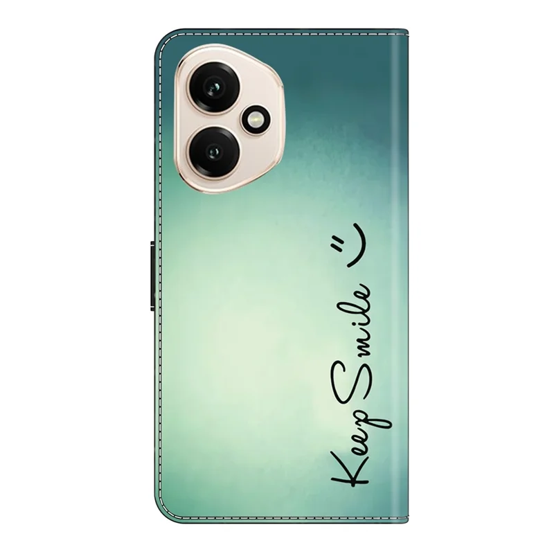 For Honor 400 5G (Global) Case PU Leather Wallet Phone Cover with Stand - Keep Smile