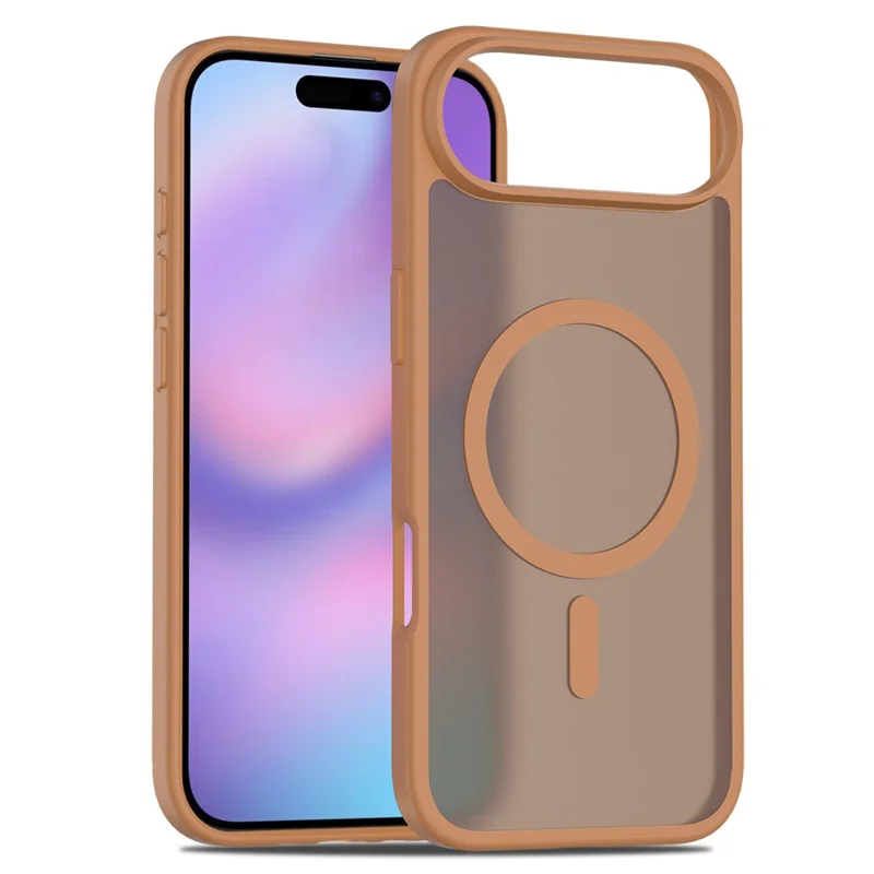 Bulk Purchasing For iPhone Air Case Compatible with MagSafe Skin Touch TPU Acrylic Phone Back Cover - Coffee